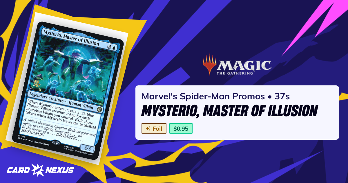Mysterio, Master of Illusion #37s - Marvel's Spider-Man Promos - Magic ...